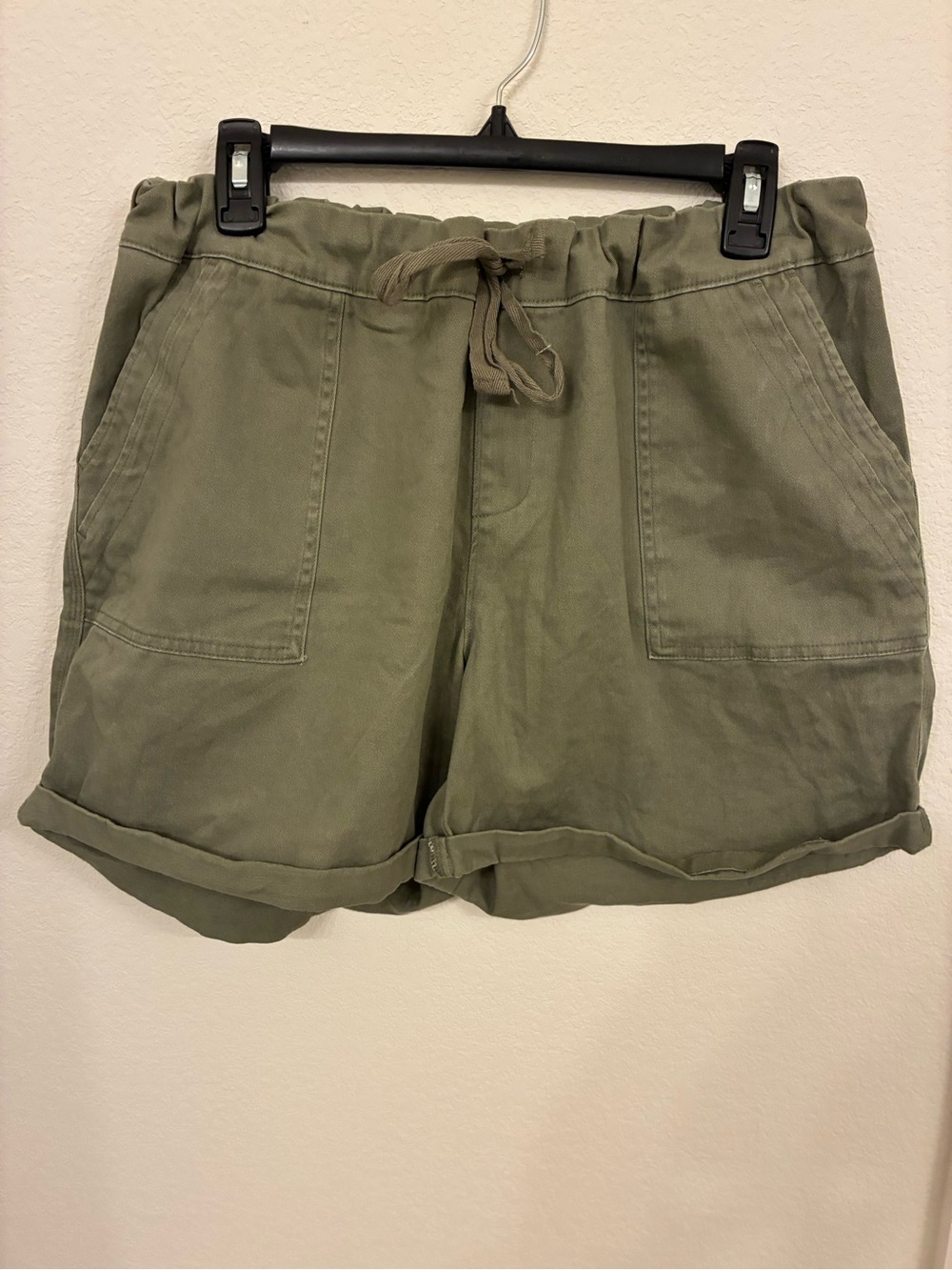 Como Vintage Paperbag Shorts — Khaki Brown Green | Size Large (EUC) - Picture 7 of 7